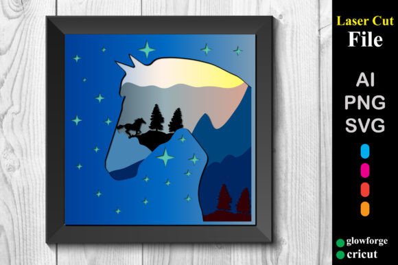 3D SVG Christmas Horse for Festive Branding