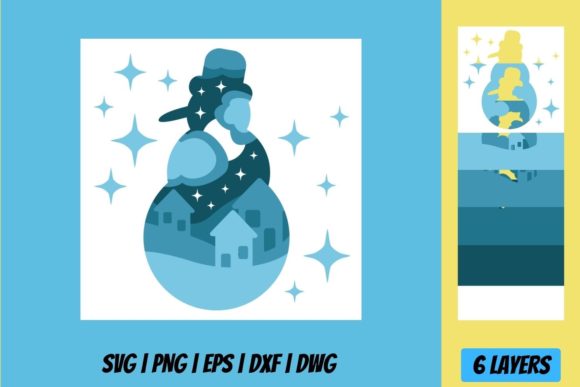 Christmas Snowman Shadow Box: A 3D SVG Review