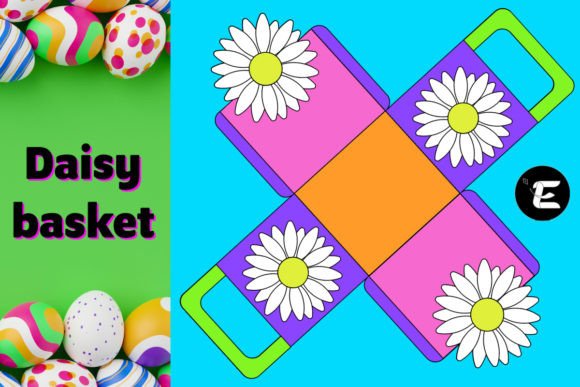 Daisy Basket: A 3D SVG Shape for Easter Web Design