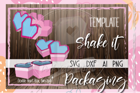 Double Heart Box Valentines Day Love: 3D SVG Shapes Review