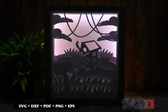Fairytale Shoe House: 3D SVG for Shadow Boxes
