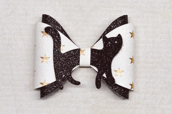 Kitty Bow Template: 3D SVG Shapes for Design