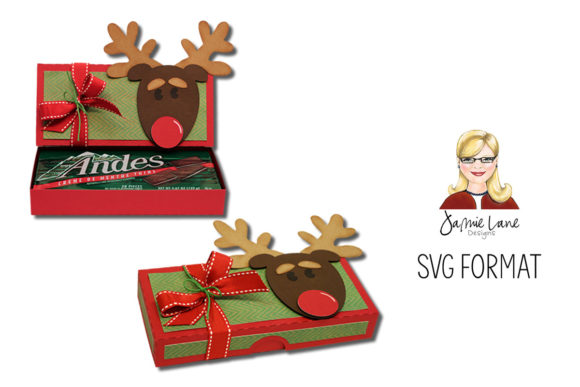 Reindeer Candy Box: A Festive 3D SVG for Christmas Packaging