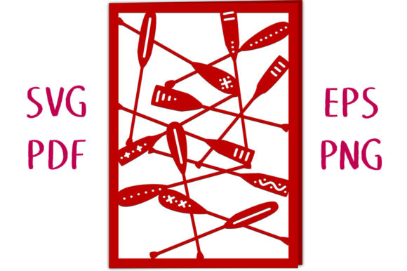 Review: Canoe Paddle Card SVG for Embroidery Projects
