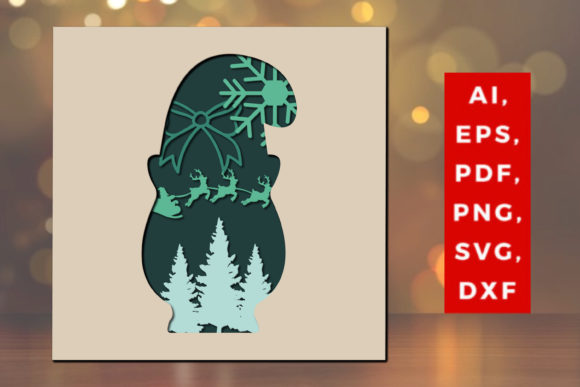 Review: Layer Cut 3D Gnome Christmas SVG for Brands