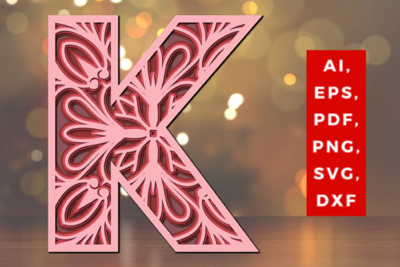 Review: Layered K Letter Mandala SVG for Embroidery
