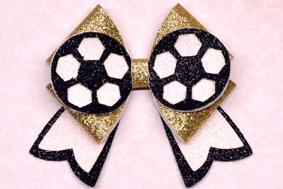 Soccer Bow Template: 3D SVG Shapes for Sellers