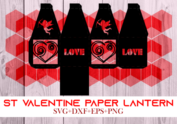 St Valentine Paper Lantern Series 0040: A 3D SVG Shape for Brands