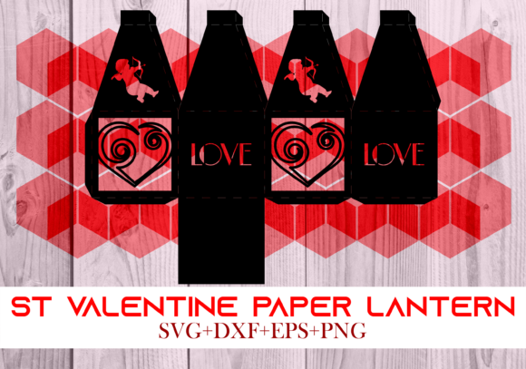 St Valentine Paper Lantern Series 0058: A 3D SVG Shapes Asset