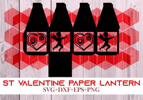 St Valentine Paper Lantern Series 0081: 3D SVG Shapes