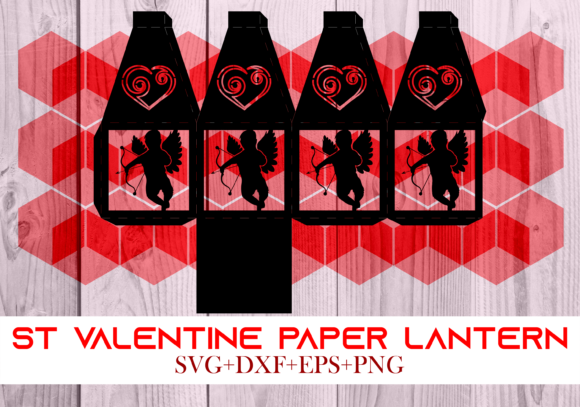 St Valentine Paper Lantern Series 0102: 3D SVG Shapes